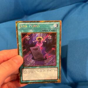 Yugioh Card Junk Puppet Spell Card 1st Edition Shiny 1996 NWOTS